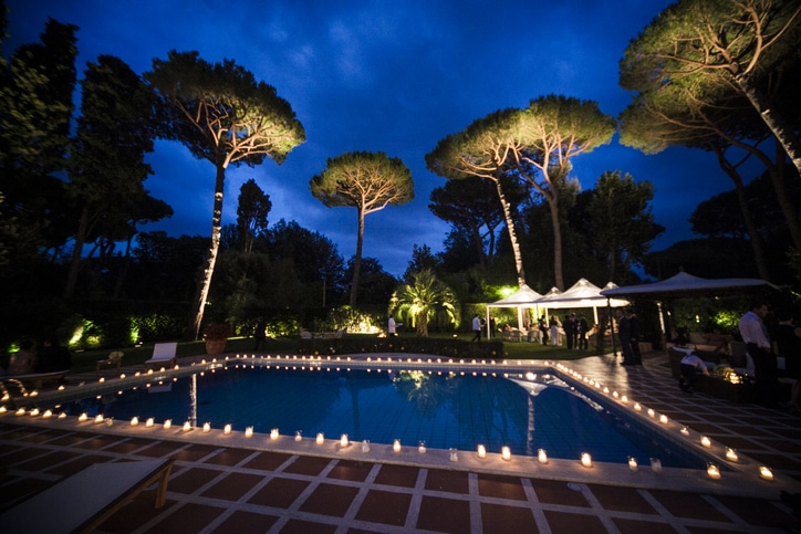 Illuminazione piscina